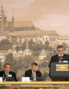 President of the Project on Transitional Democracies Bruce P.
Jackson, Executive Director of the Palestinian Human Rights
Monitoring Group Bassem Eid, President of the Shalem Center Dan
Polisar, Minister of Foreign Affairs of the Czech Republic Karel
Schwarzenberg